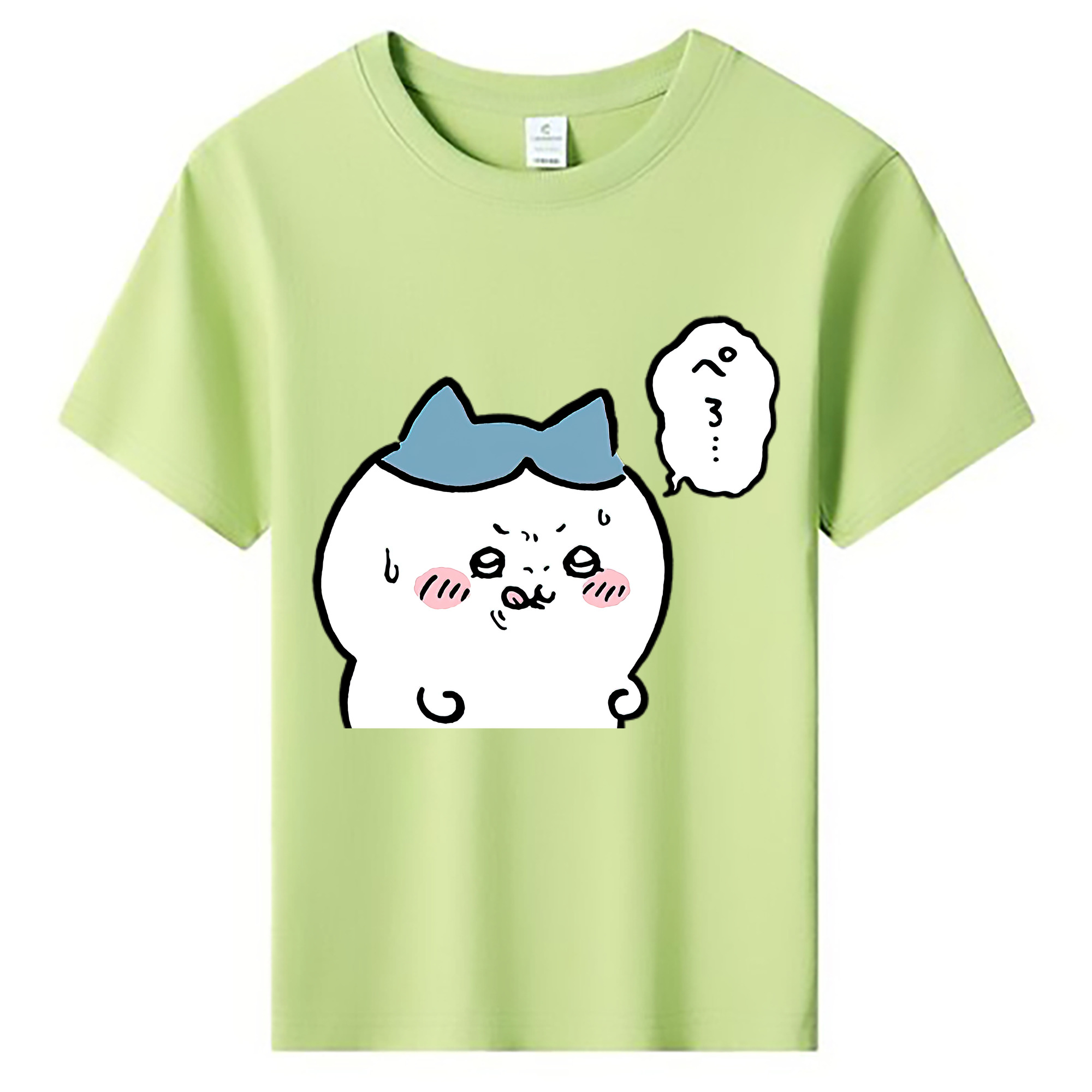 （画像用） ちいかわ ハチワレ Chii-kawa hachiware 綿100％キッズTシャツ（フロントプリント）
